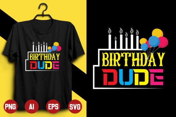 Birthday T-shirt Design -4: Graphics & Print Templates for Real Crafting