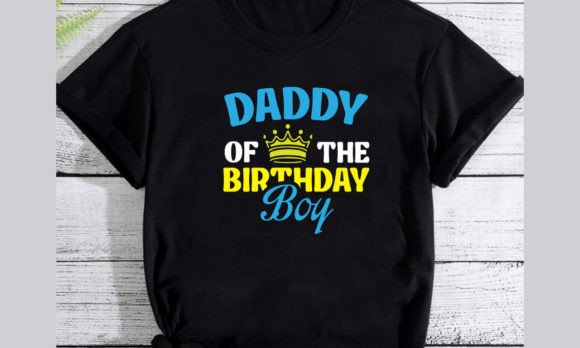 Daddy of the Birthday Boy Shirt: Bold T-Shirt Design for Visual Content Publishing