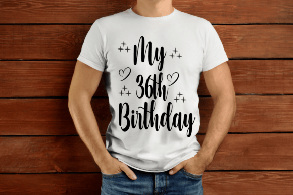 My 36th Birthday SVG T-shirt Design – A Visual Asset for Content Publishers